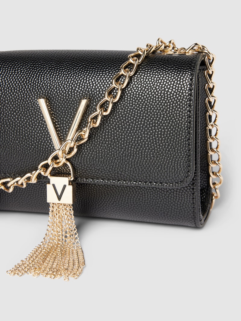 Handtasche mit Label-Applikation Modell 'DIVINA' in black