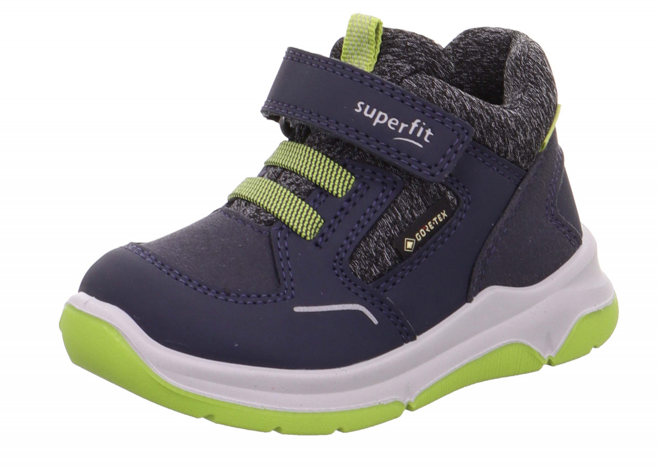COOPER - Blau/Hellgrün Sneaker low mit Klettverschluss