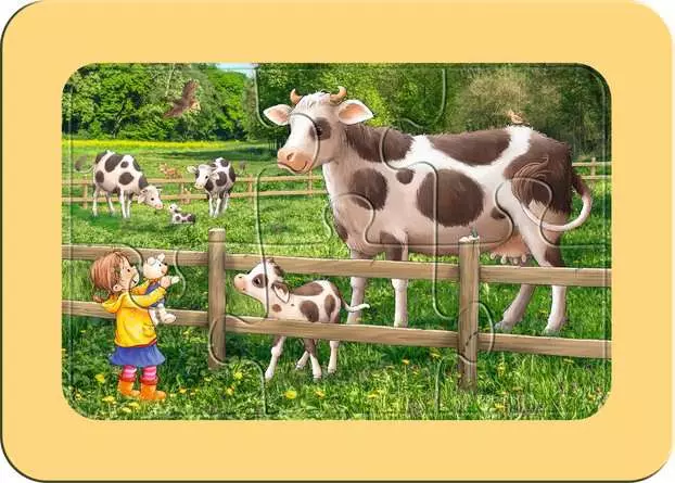 Kinderpuzzle ab 2.5 Jahren - Lotta auf dem Bauernhof - 6 Teile