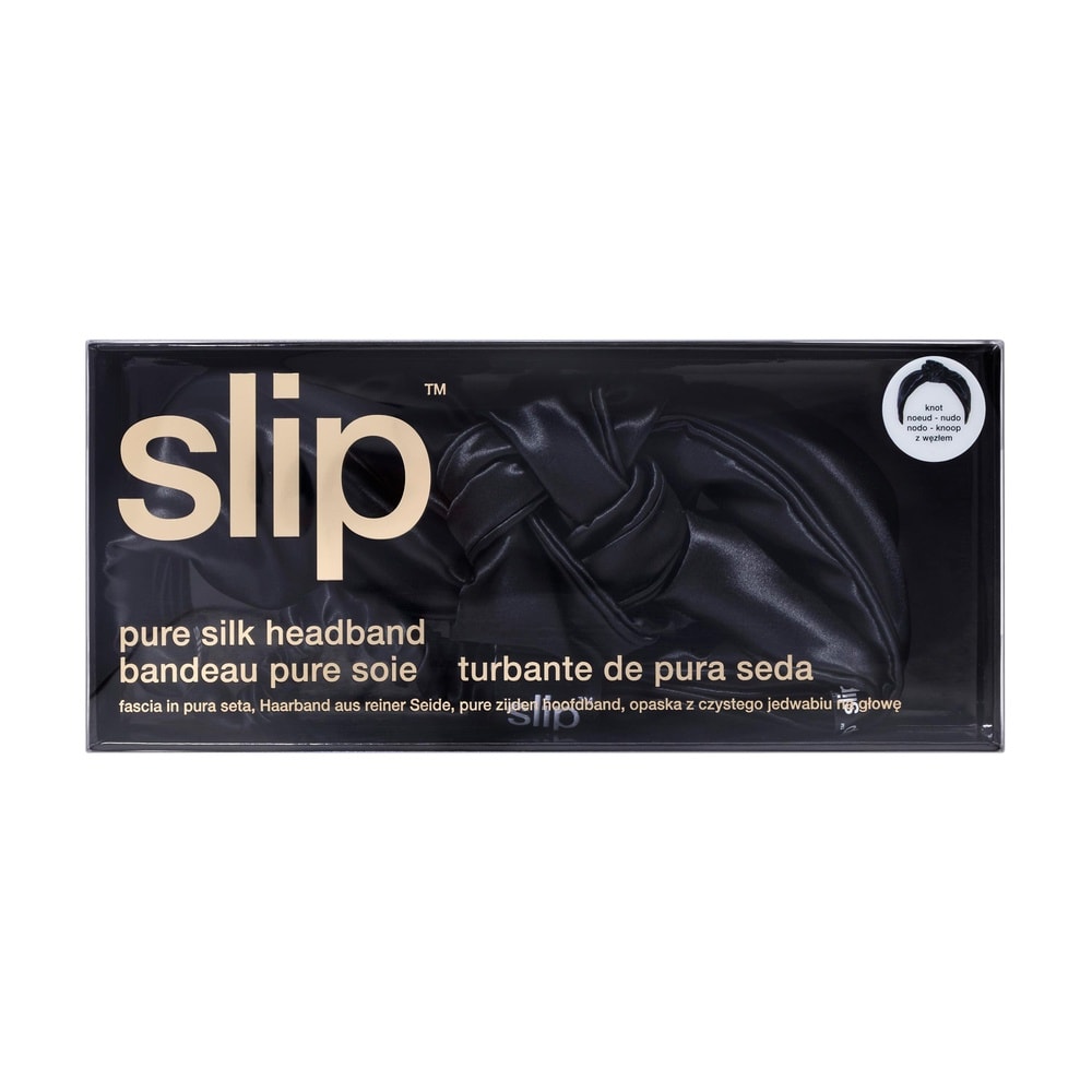 slip bandeau nœud pure soie slip - noir bandeau