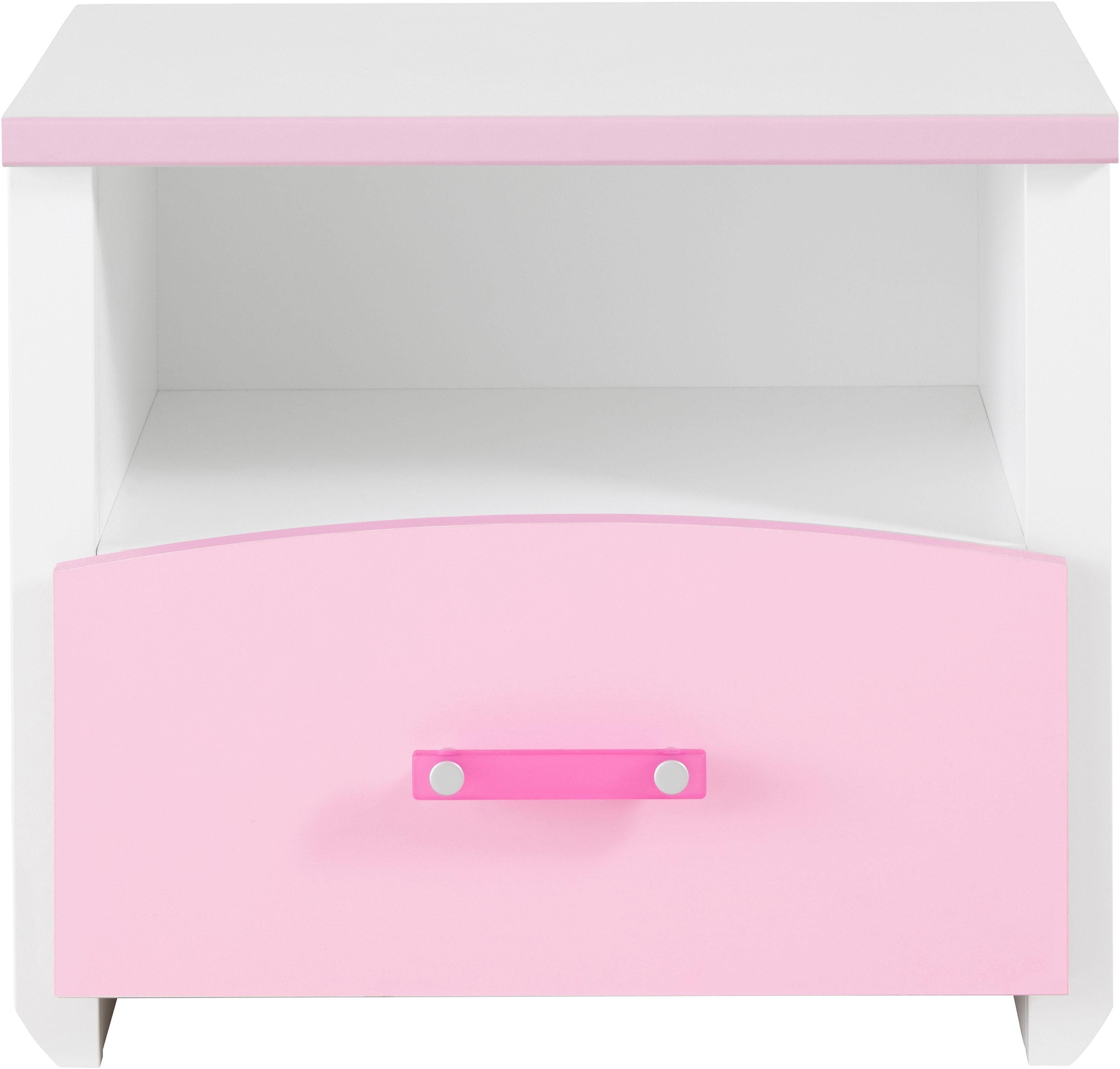 Parisot Jugendzimmer-Set Biotiful, (Set, 4-St., Bett, Nachttisch, Schrank, Kommode, Schreibtisch), mit 3-trg. Kleiderschrank