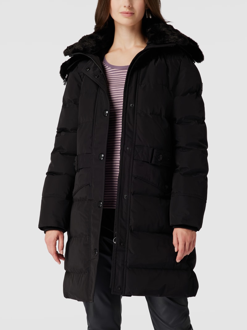 Funktionsjacke mit Label-Details Modell 'Kitzbühel' in schwarz