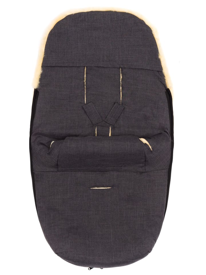 fillikid Winterfußsack Makalu Exklusiv in Melange Dunkelgrau günstig kaufen 50 x 90 cm