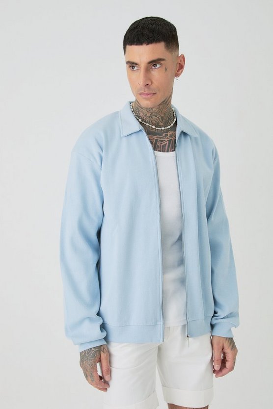 Tall gerippte Oversize Jacke