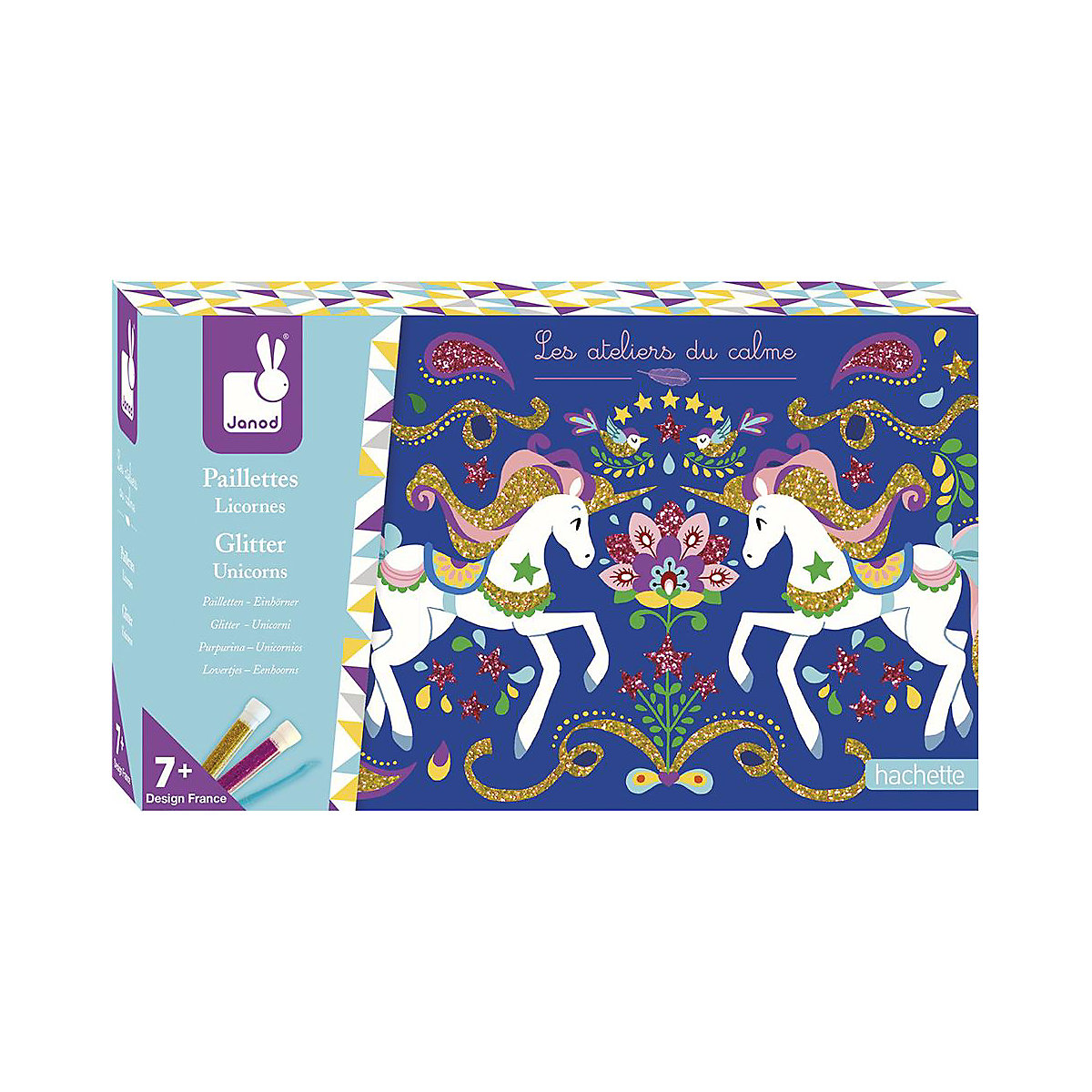 Kreativ-Set Glitzerkarten Einhörner