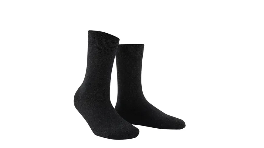 WILOX Damen Socken ORGANIC COTTON schwarz