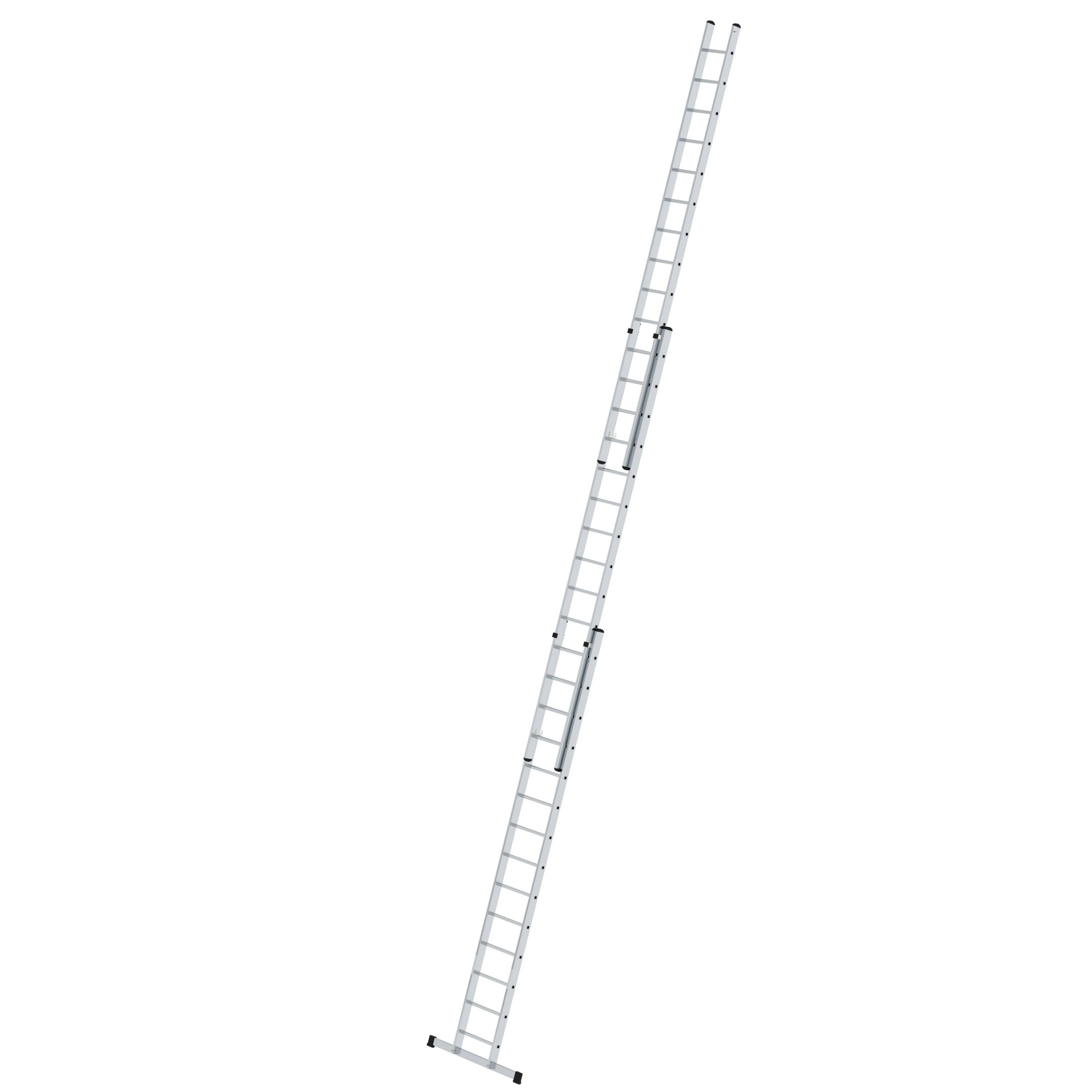 PROREGAL® Schiebeleiter Sprossen-Schiebeleiter 3-teilig mit Standard-Traverse