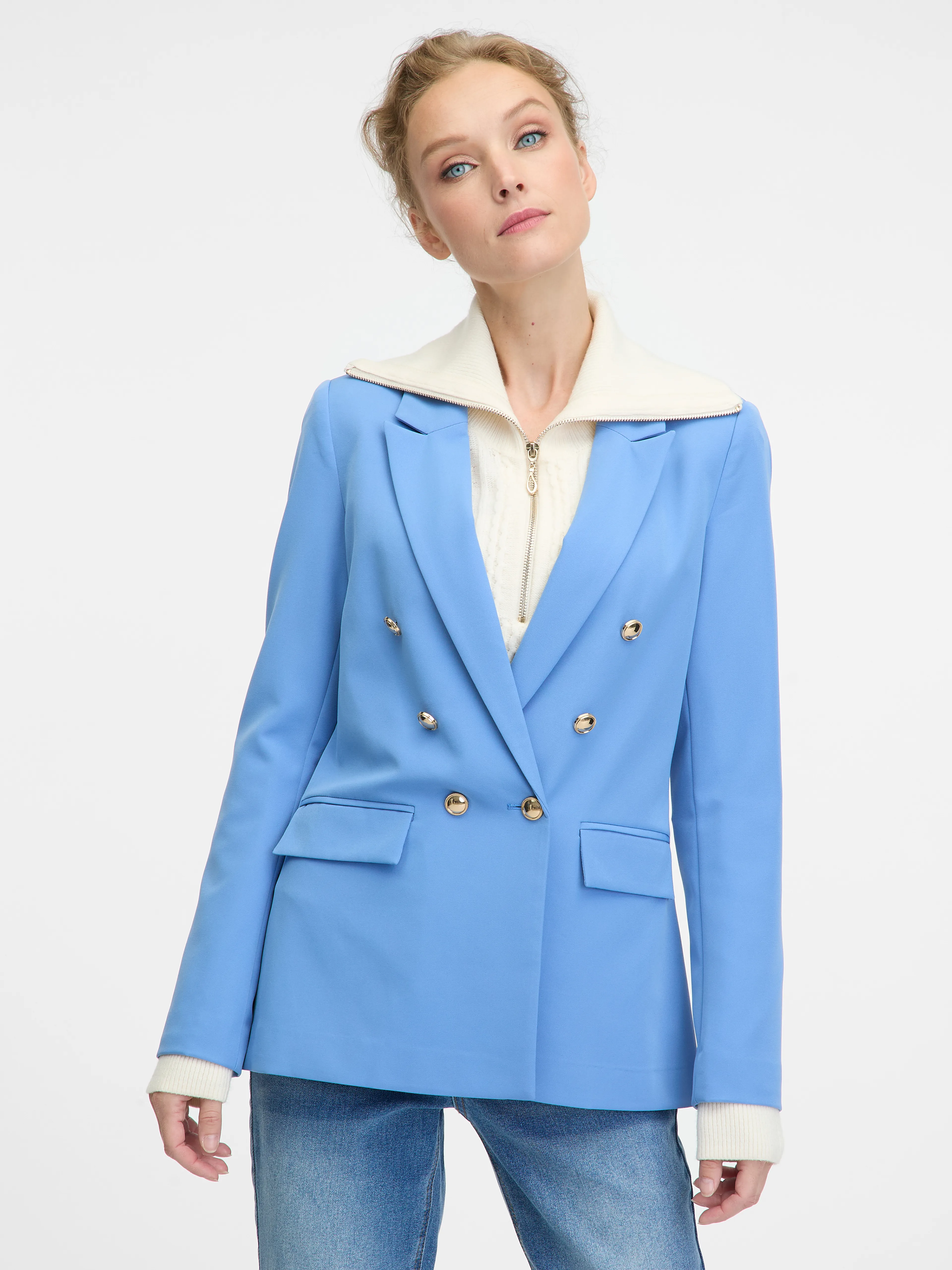 Blaue Damenjacke ORSAY