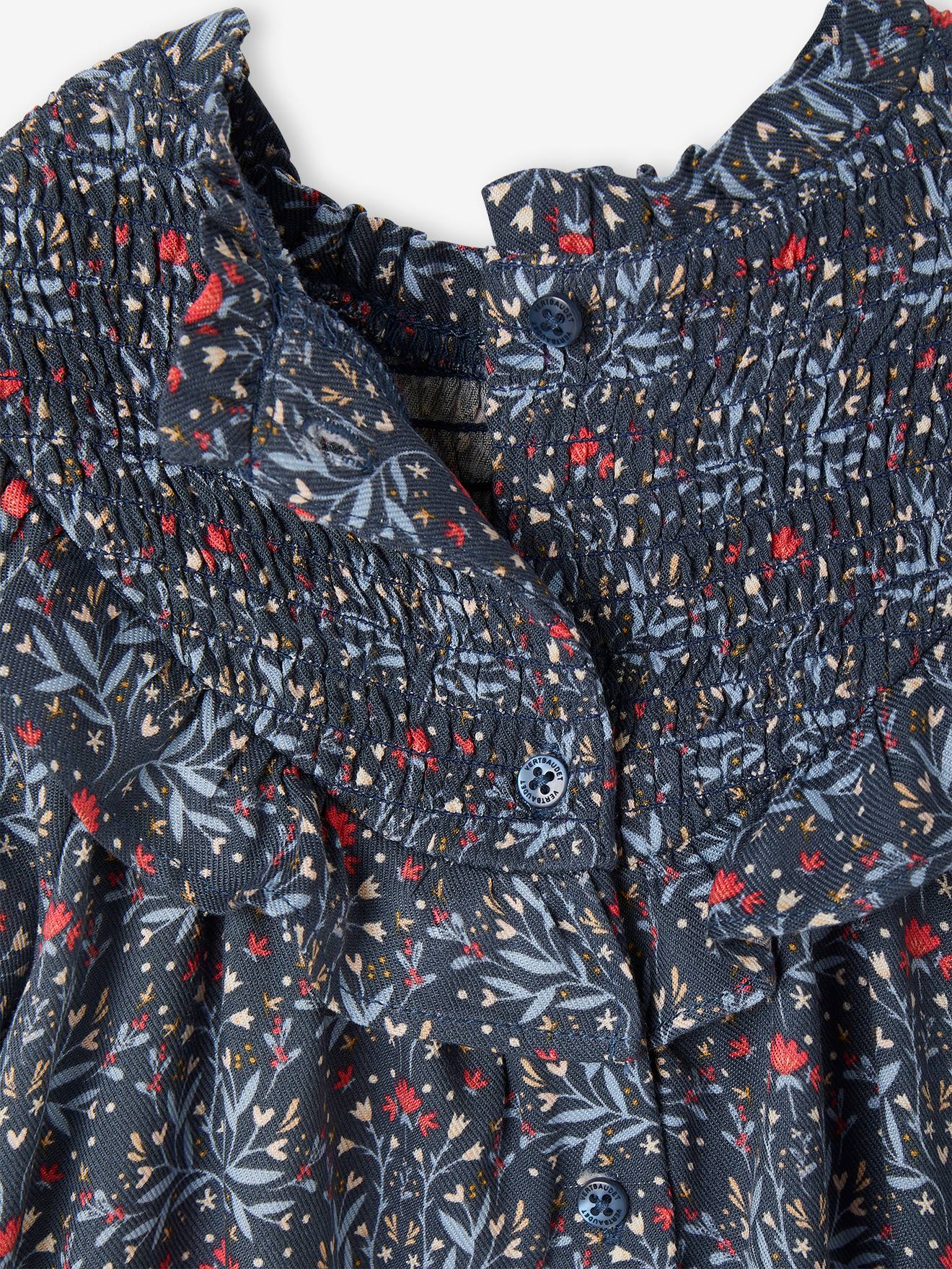 Vertbaudet Mädchen Baby Winterkleid - dunkelblau