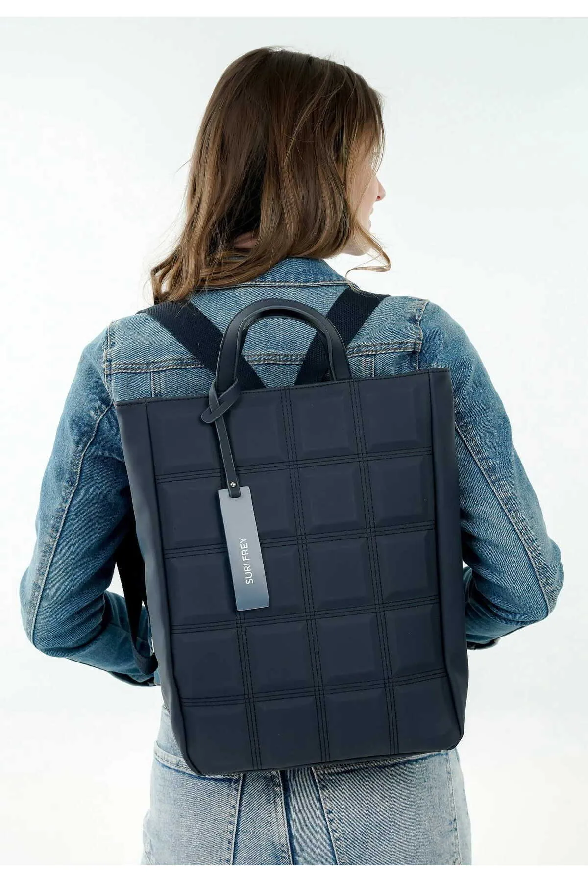 SURI FREY  Rucksack - Blau - Unifarben