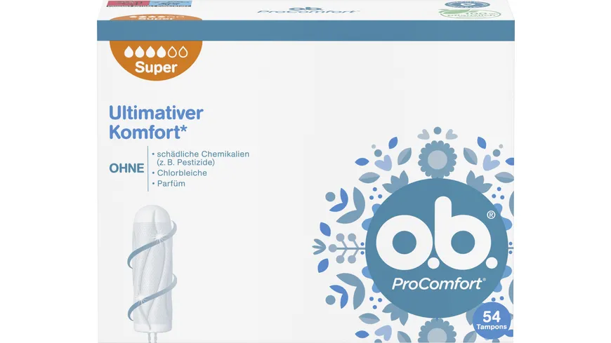 O.B. Tampons ProComfort Super 54er