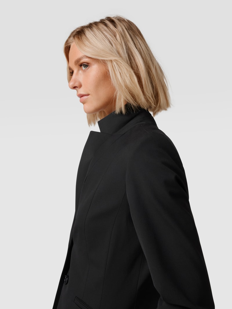 Blazer mit Leistentaschen in schwarz