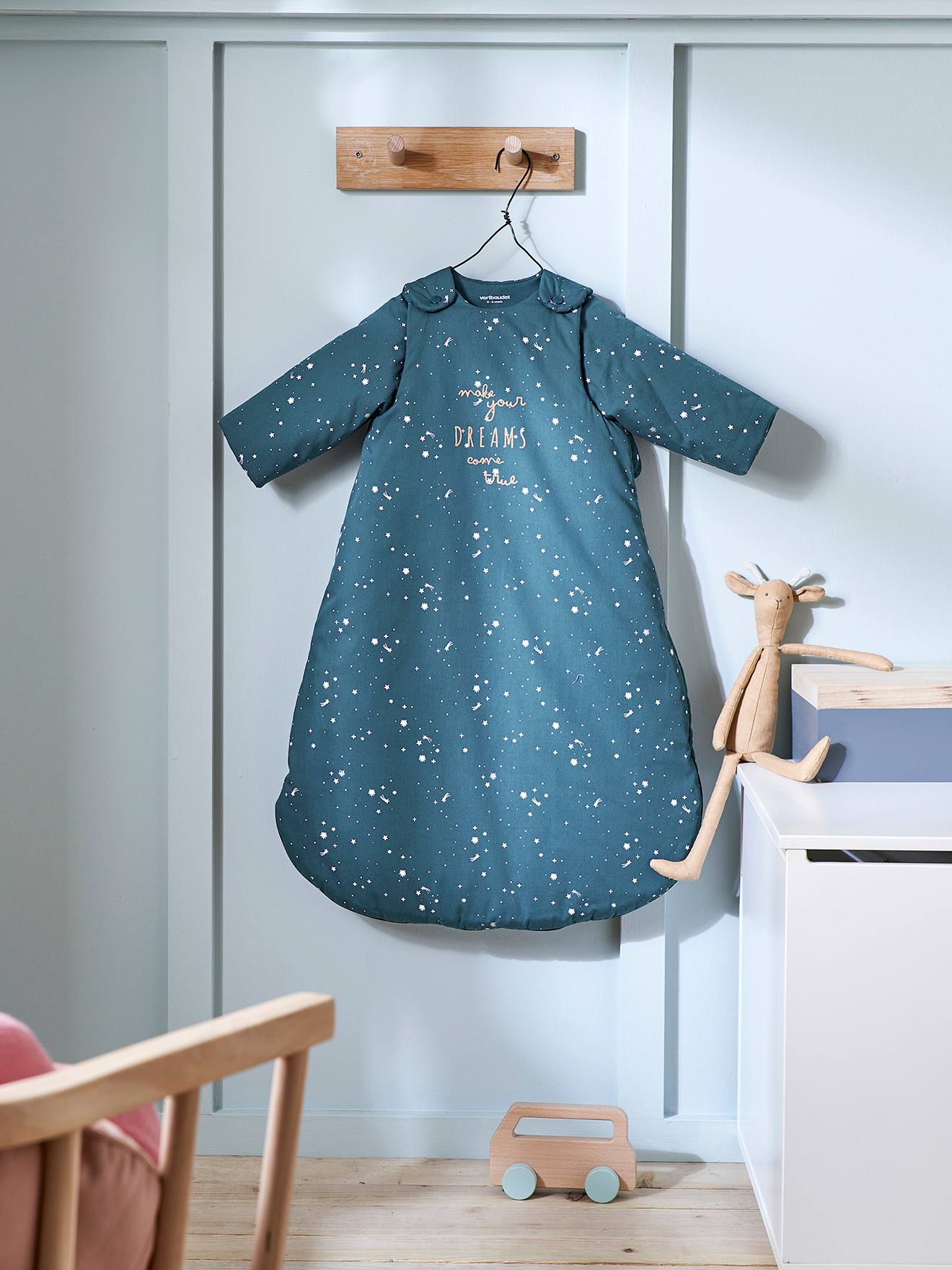 Gigoteuse manches amovibles ETOILE POLAIRE bleu foncé