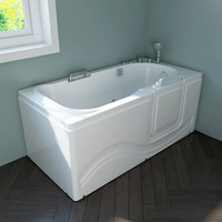 Home Deluxe Seniorenbadewanne VITAL M - liegend mit Rechtseinstieg