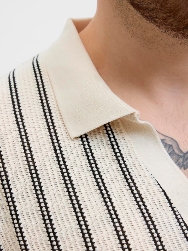 JACK & JONES PLUS Poloshirt in Cloud Dancer günstig kaufen