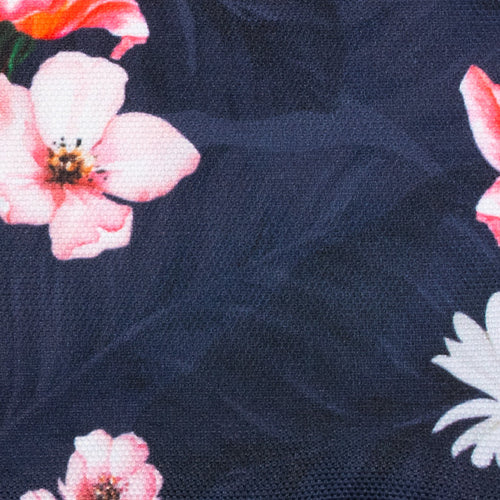 Dotonbori navy blue medium front pocket