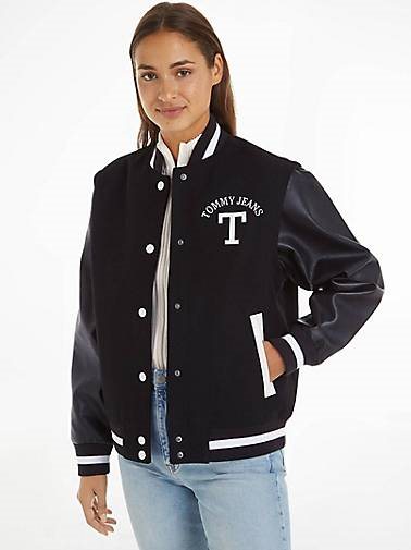 TOMMY-JEANS Damen Collegejacke