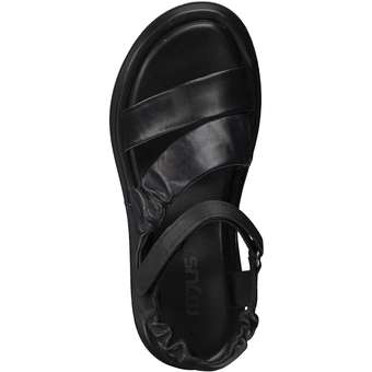 Mjus Plus Keilsandale in schwarz