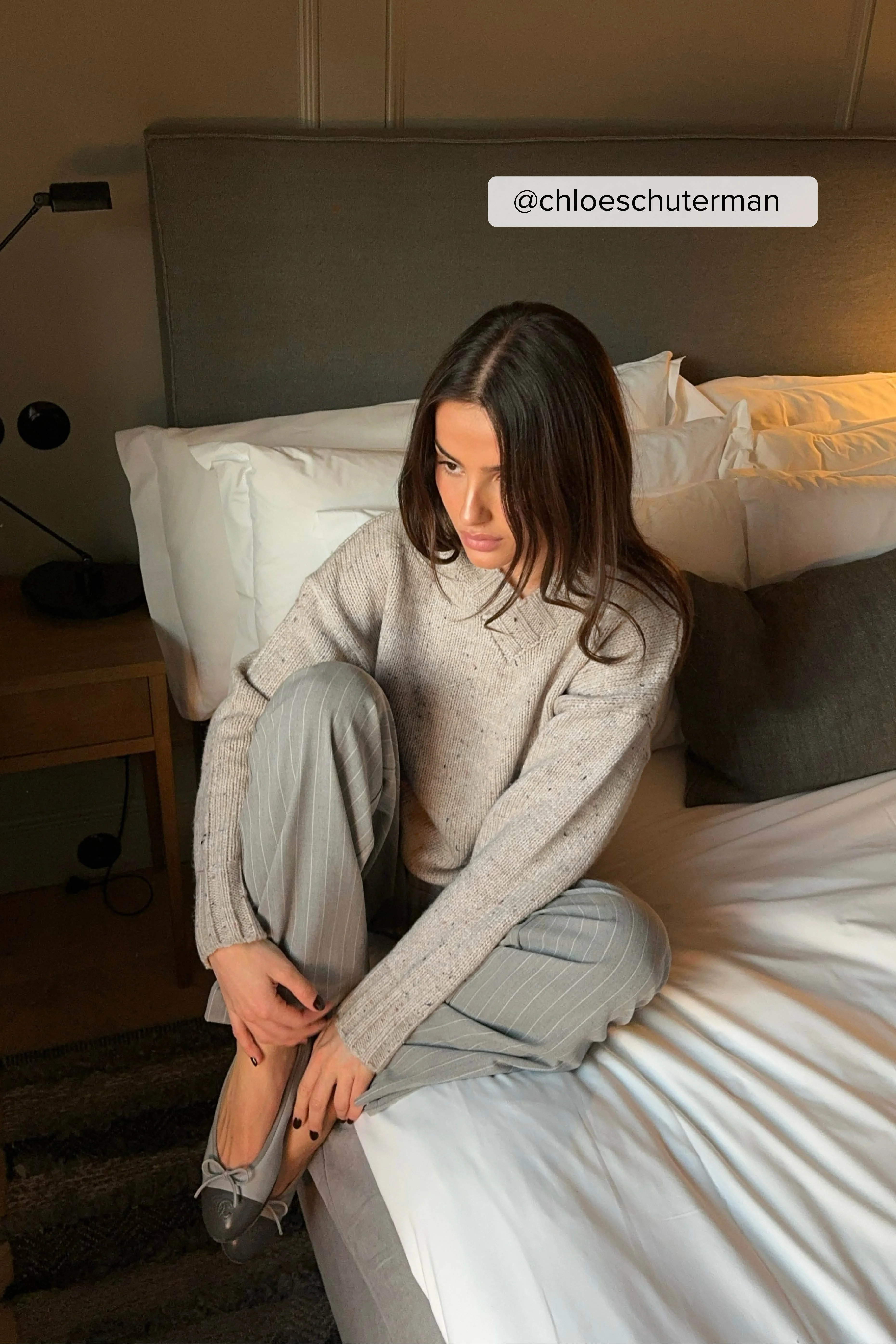 Strickpullover mit V-Ausschnitt