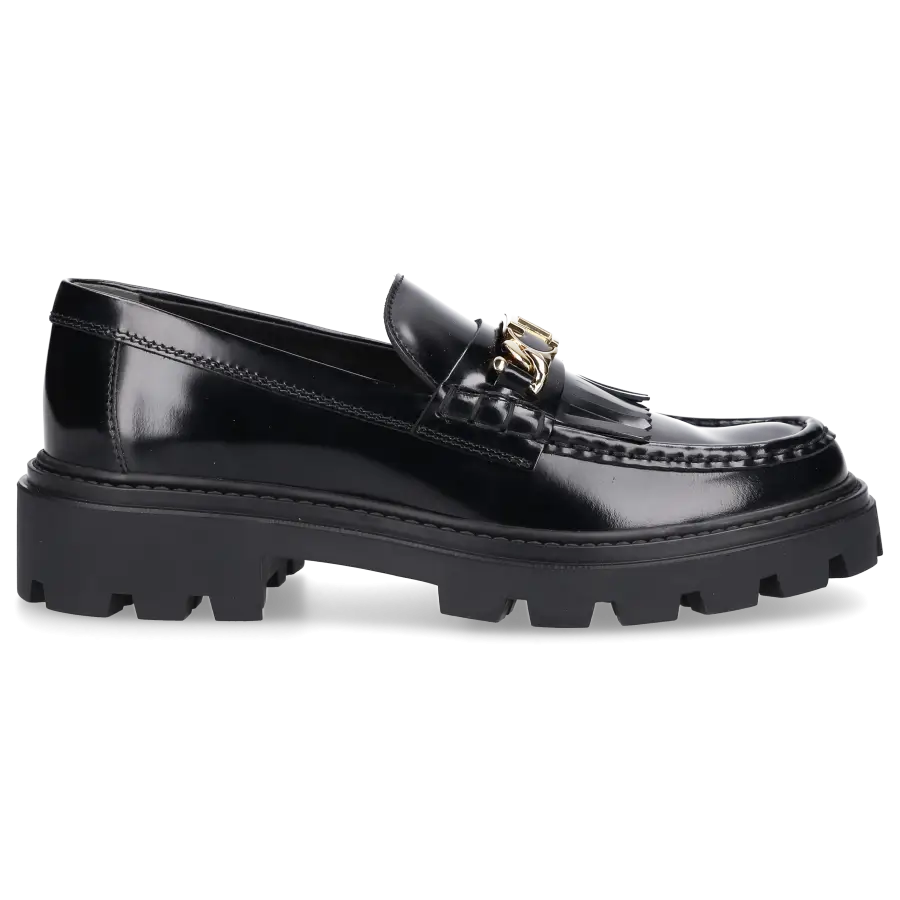 Tod's - Loafer FRINGED Kalbsleder - schwarz