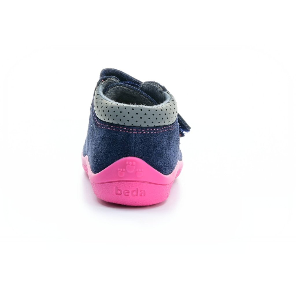 Beda Elisha mit Membran (BF 0001/W/M/2/FW) dunkelblaue Barfuß-Stiefeletten