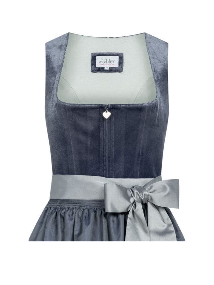 Nübler Midi Dirndl Evi in Blau günstig kaufen