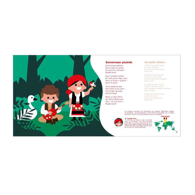 Livre-CD 20 chansons et berceuses du monde - Joyvox