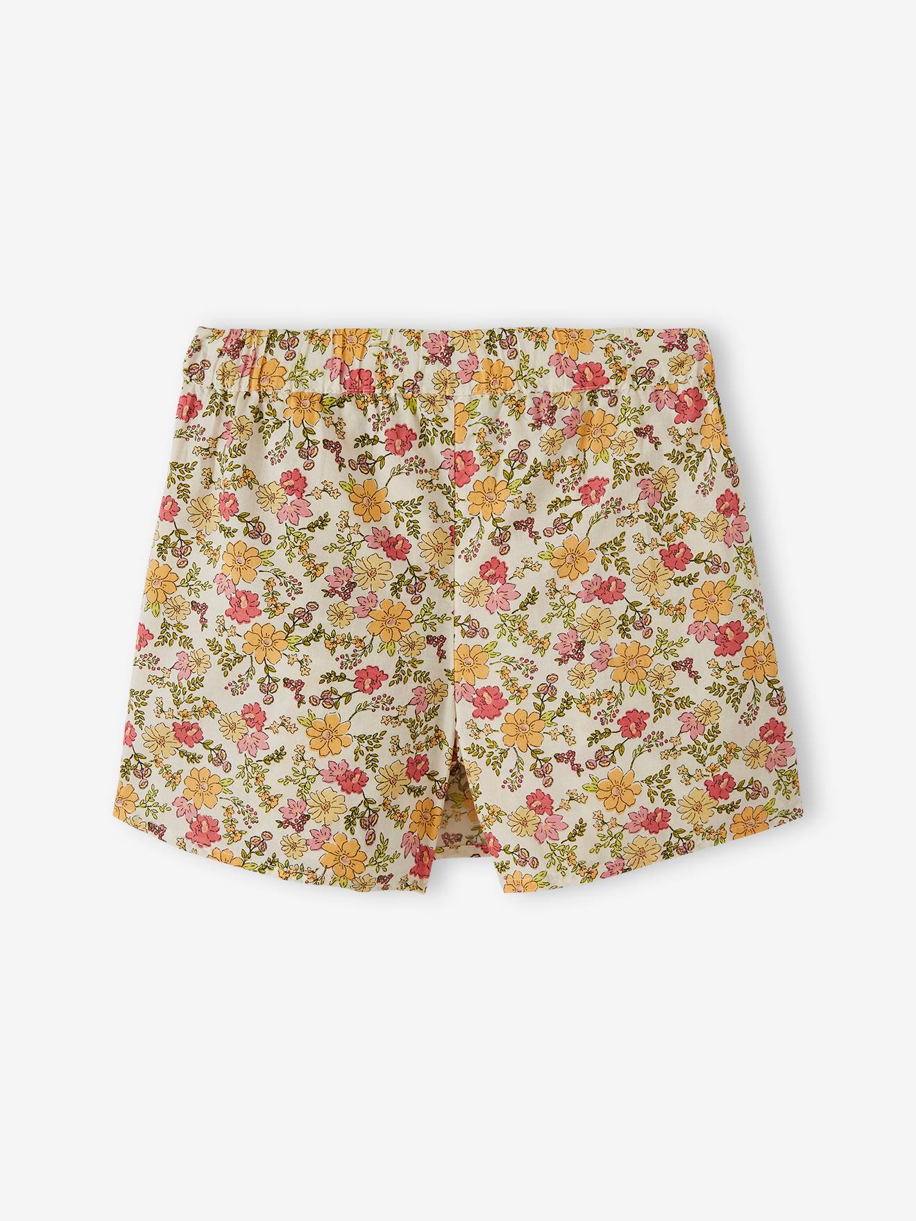 Vertbaudet Mädchen Skort - orange bedruckt