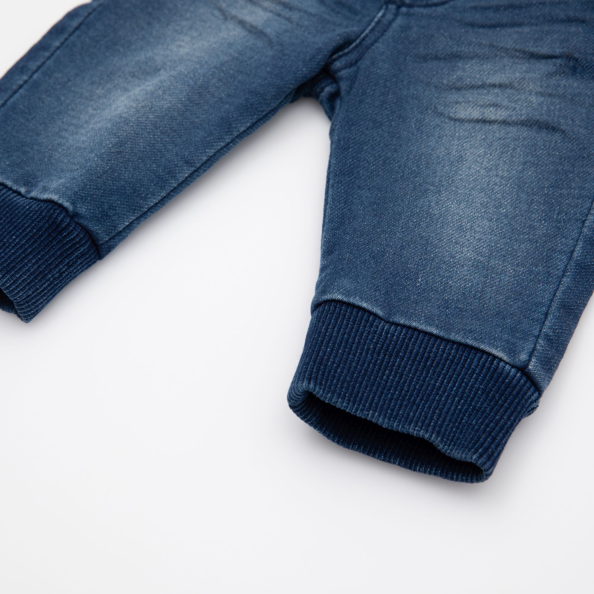 Babyjeans mit Beinbündchen in Dunkelblau
