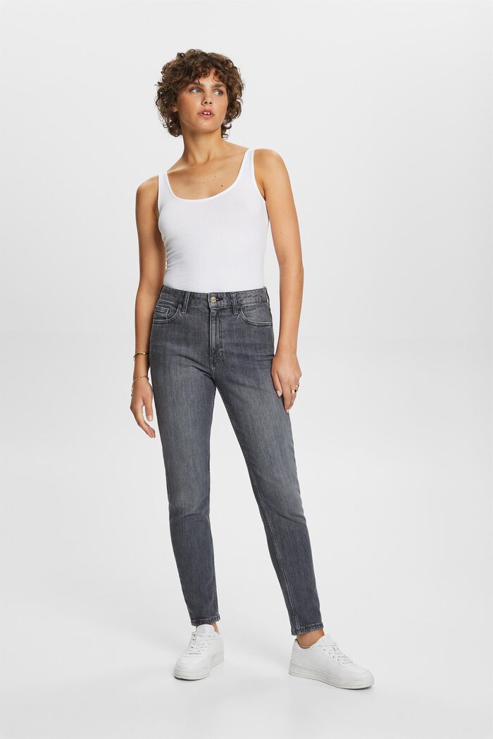 Klassische Retro-Jeans mit hohem Bund
