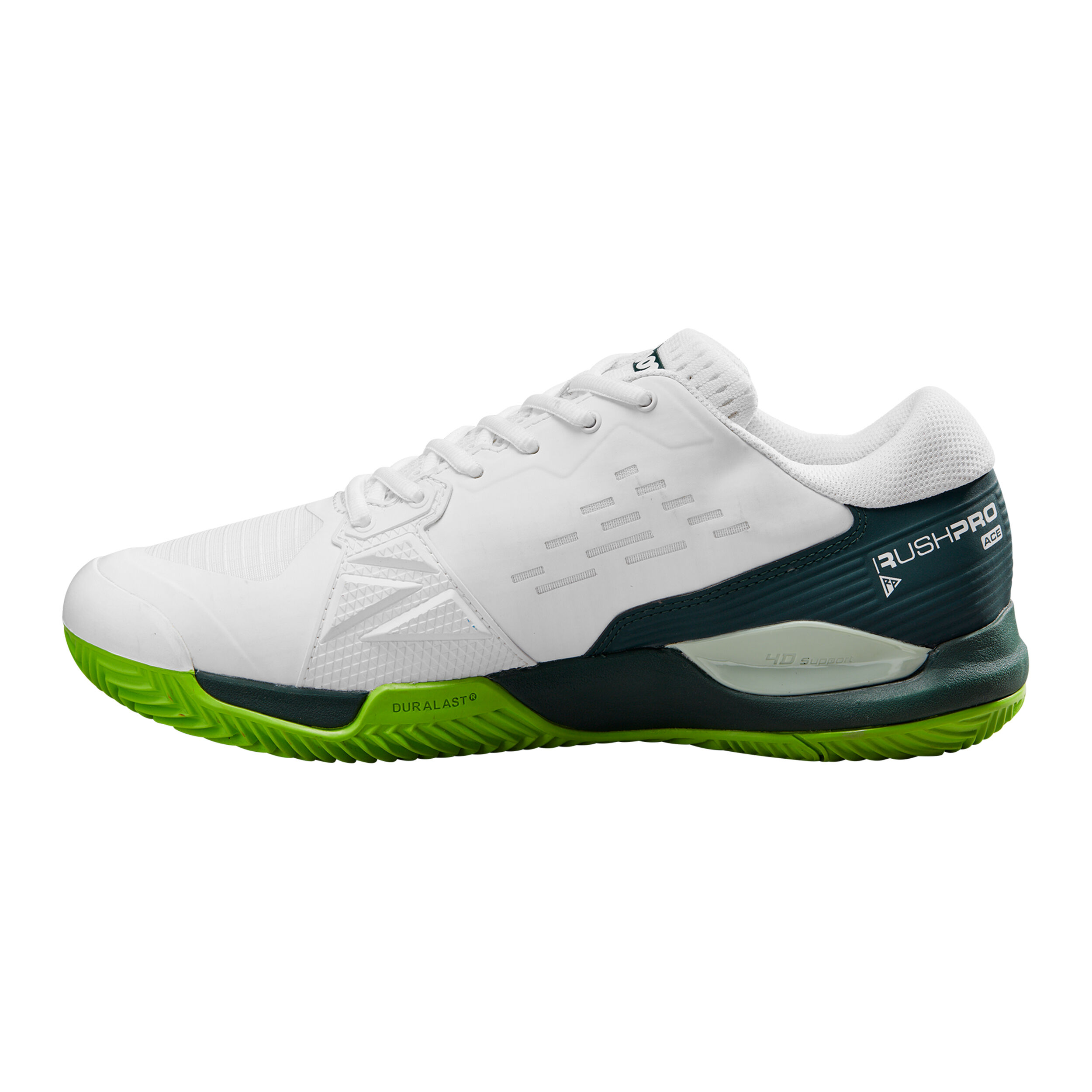 Rush Pro Ace Sandplatzschuh Herren - Weiß, Grün