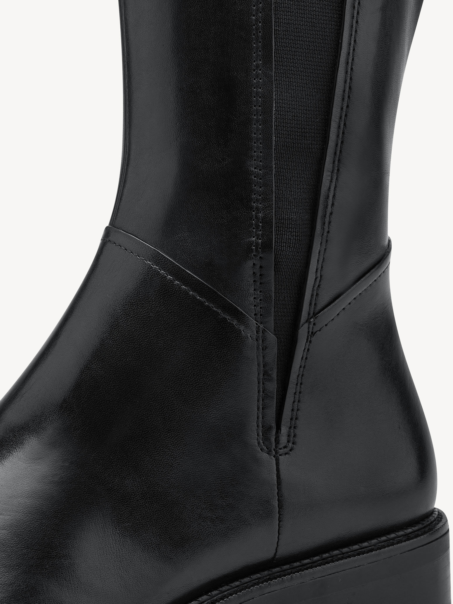 Bottes en cuir - noir