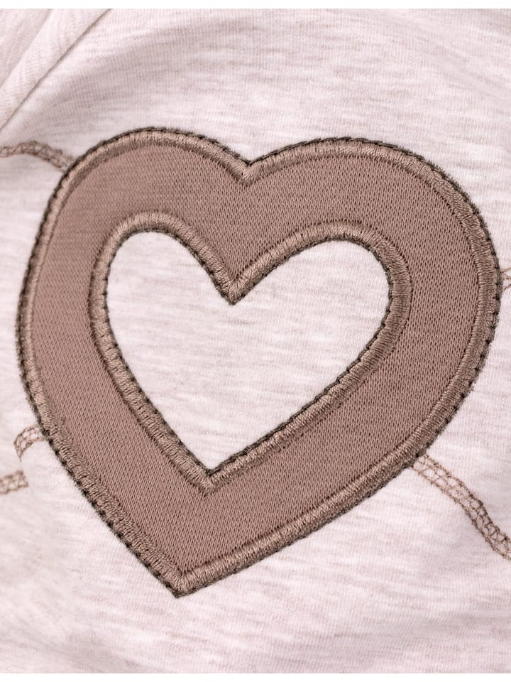 Baby Sweets Schlafanzug Patchwork Herzen in beige günstig kaufen 74