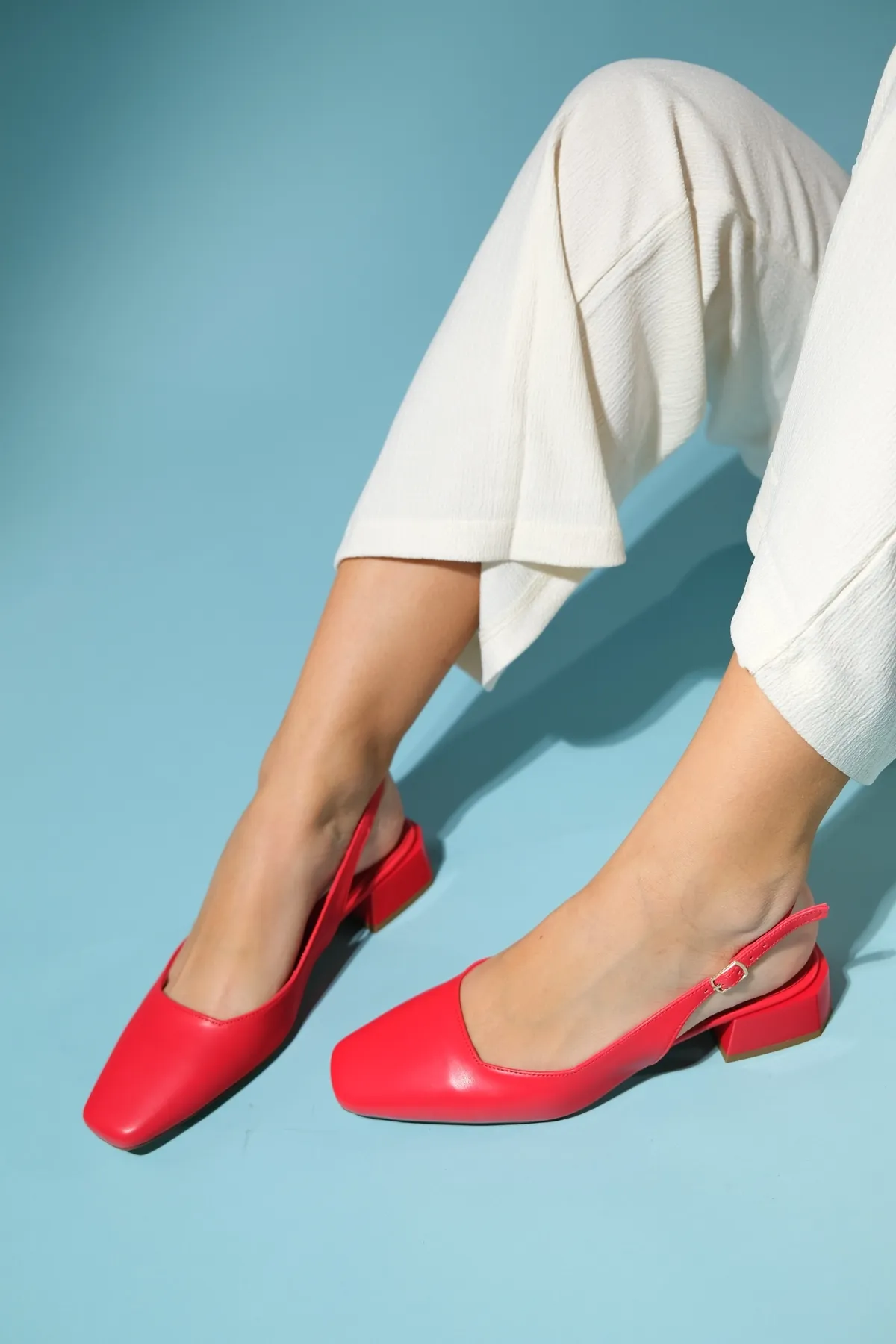 LuviShoes  STATE Rote Haut Damenschuhe mit Absatz