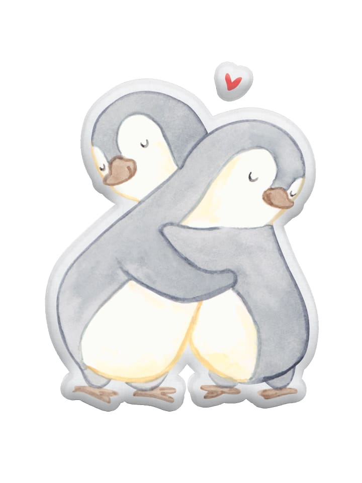 Mr. & Mrs. Panda Kissen Kuscheltier Pinguine Kuscheln ohne Spruch in Weiß günstig kaufen