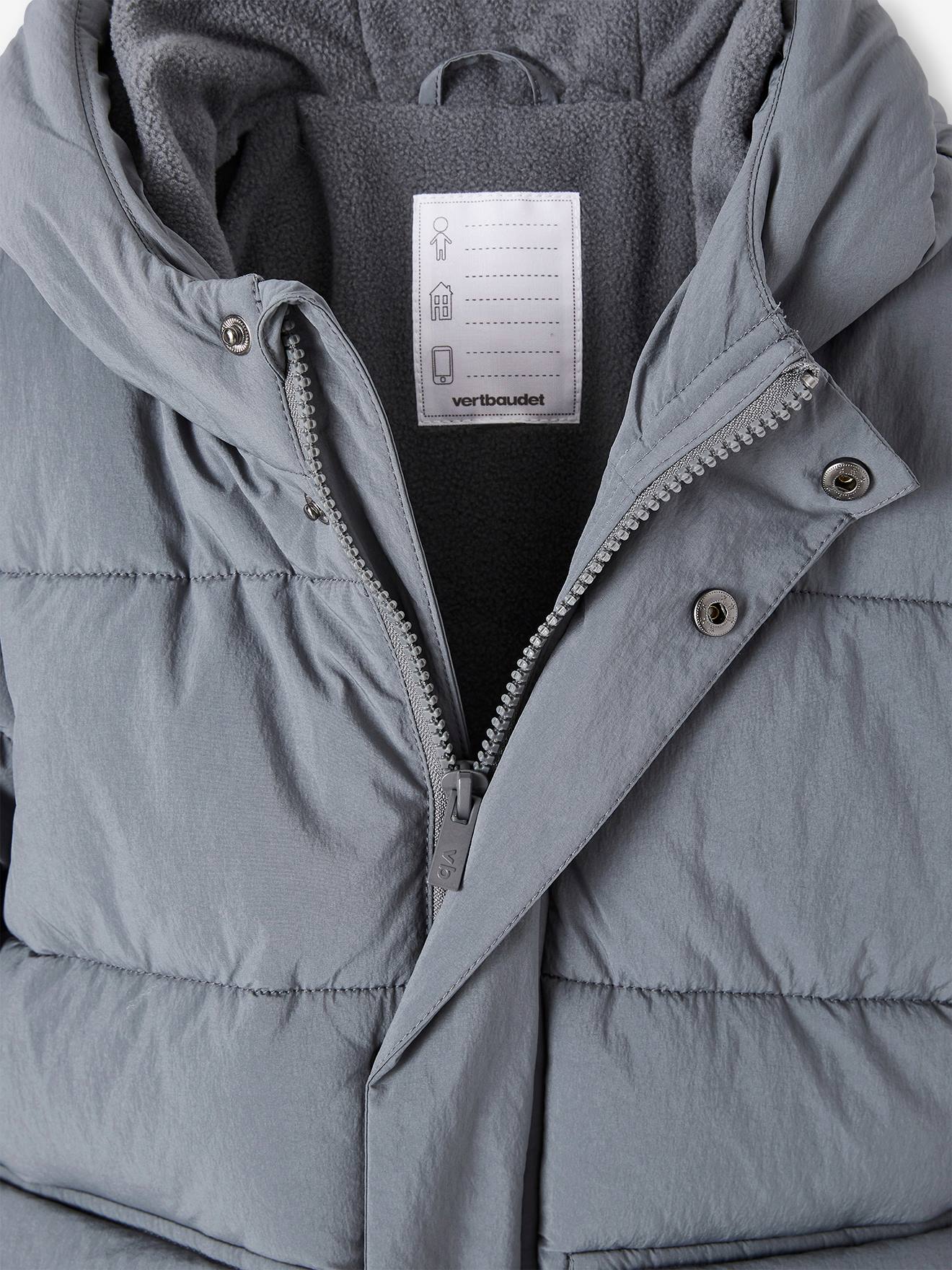 Vertbaudet Jungen Wintermantel mit Recycling-Polyester - eisblau