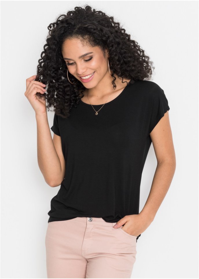 Shirt mit Häkeleinsatz