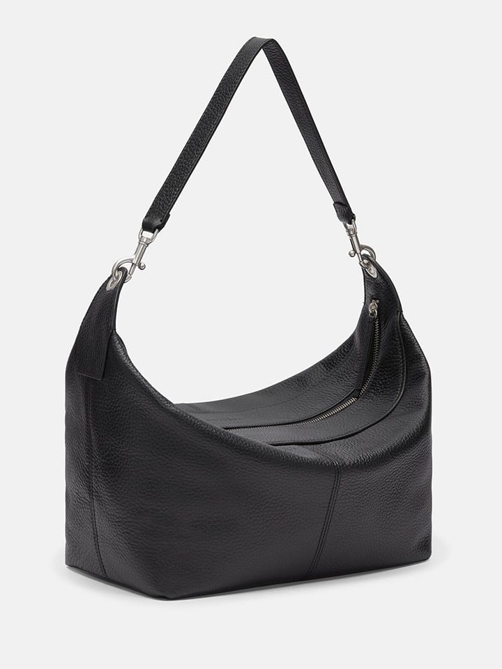 LIEBESKIND BERLIN Leder-Schultertasche in Schwarz - (B)30 x (H)19 x (T)17 cm günstig kaufen onesize