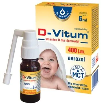D-Vitum 400 TV, Vitaminas D kūdikiams, Aerozolis