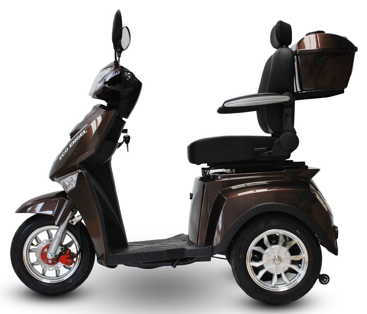 ECO ENGEL 504 Schoko, 25 km/ h mit 1000 Watt Motor 20Ah, Seniorenmobil Elektro Roller
