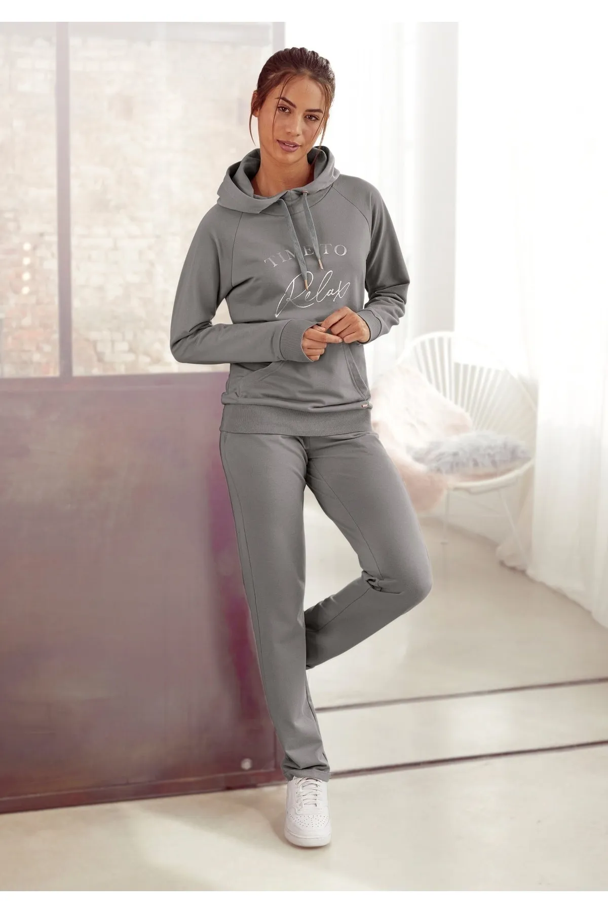 LASCANA  Jogginghose - Grau - Relaxed