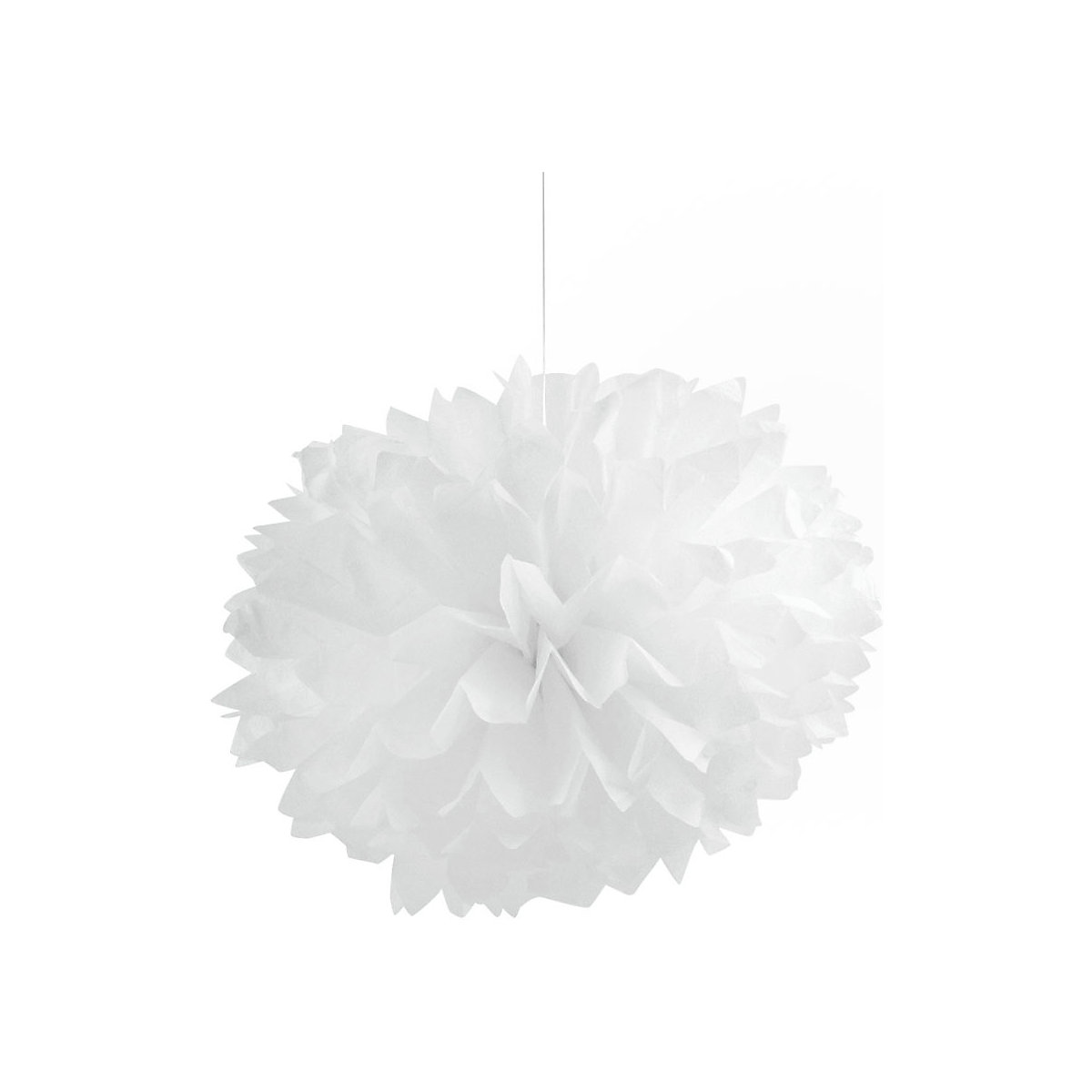 Hängedeko Pompoms Weiss 40,6 cm, 3 Stück