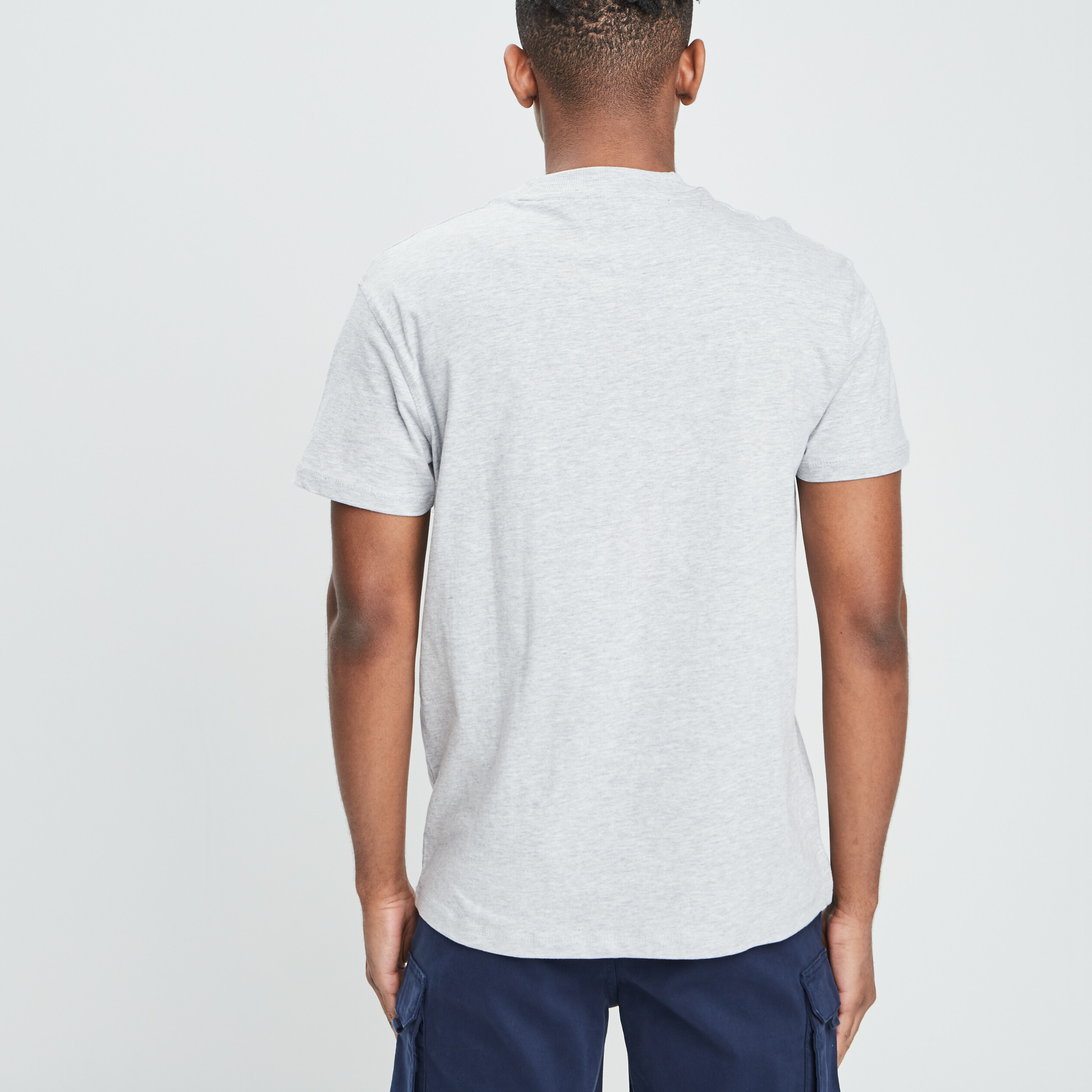 T-shirt manches courtes Creeks gris clair homme | La Halle
