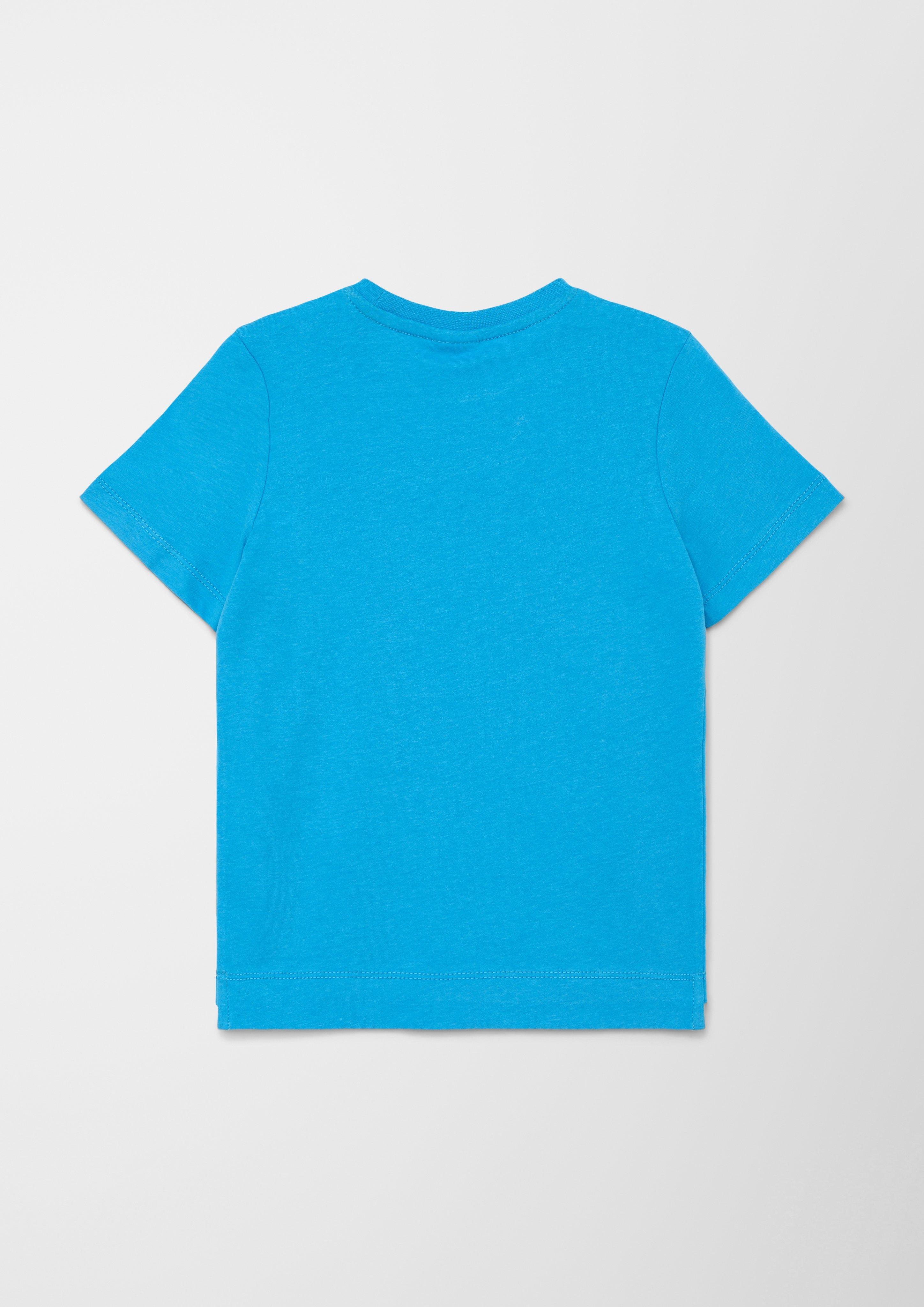 T-Shirt mit gummiertem Print  2127489-6431