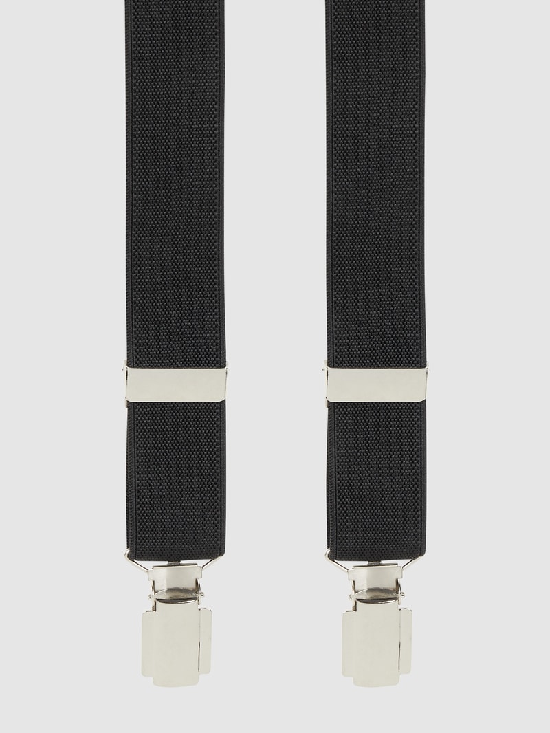 Hosenträger in X-Form in schwarz