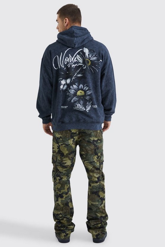 Floraler Oversize Hoodie