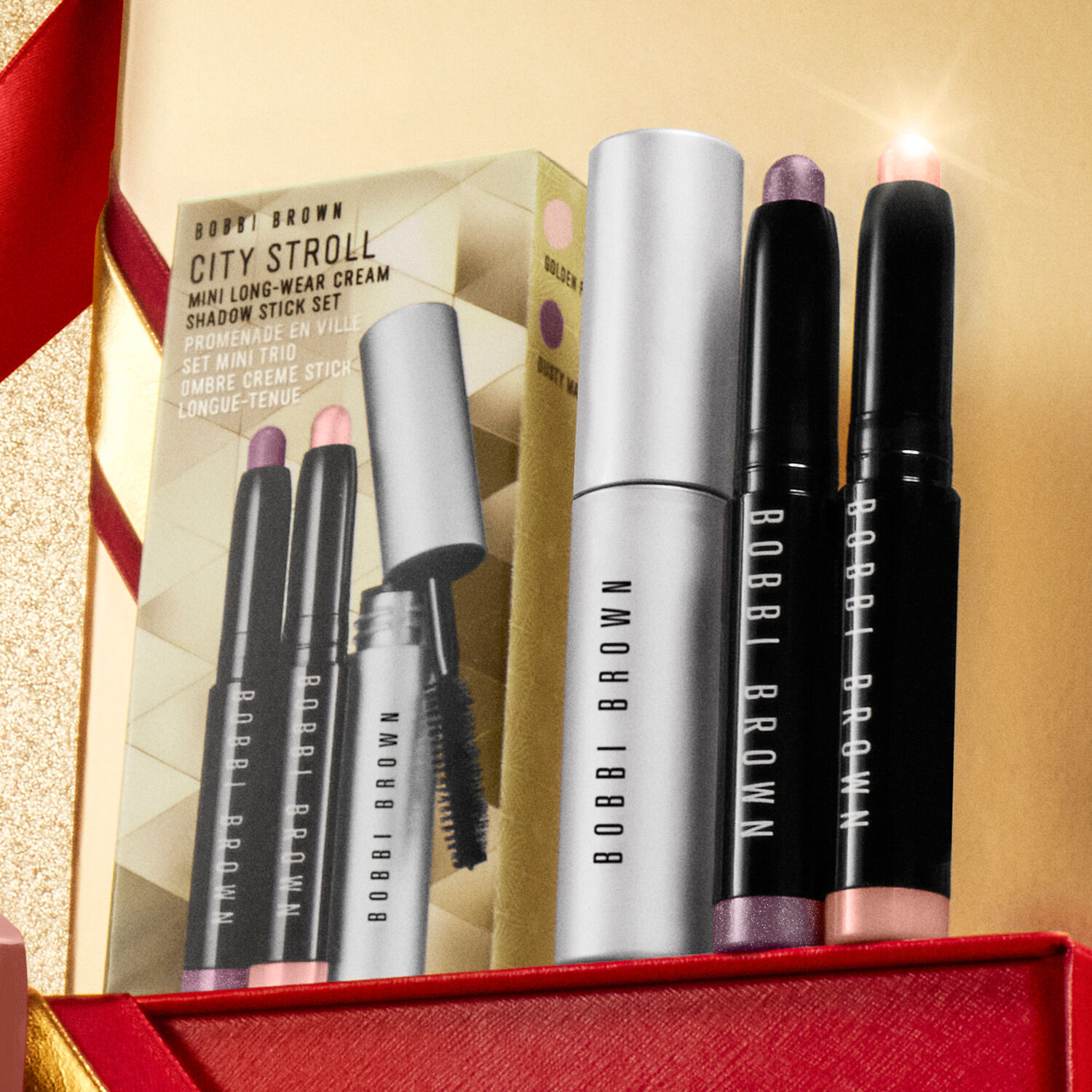 Bobbi Brown City Stroll Mini Long-Wear Cream Shadow Stick Set Coffret yeux
