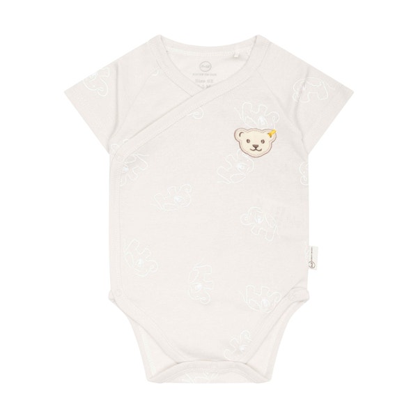 Wickelbody kurzarm GOTS, beige
