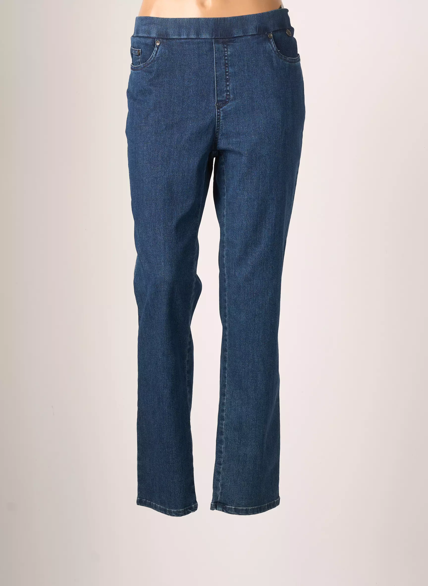 Anna Montana Jeans Coupe Slim Femme couleur bleu