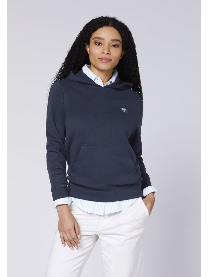 Polo Sylt Kapuzenpullover in Blau günstig kaufen